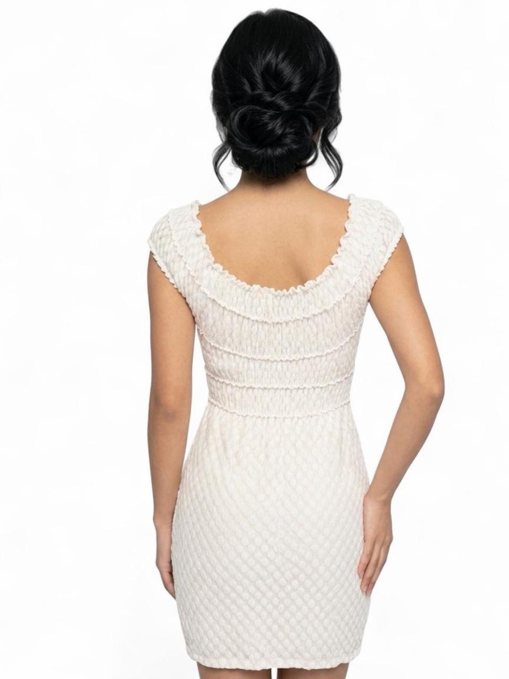 Max Studio White Lace Babydoll Dress XS Coquette - Picture 2 of 6